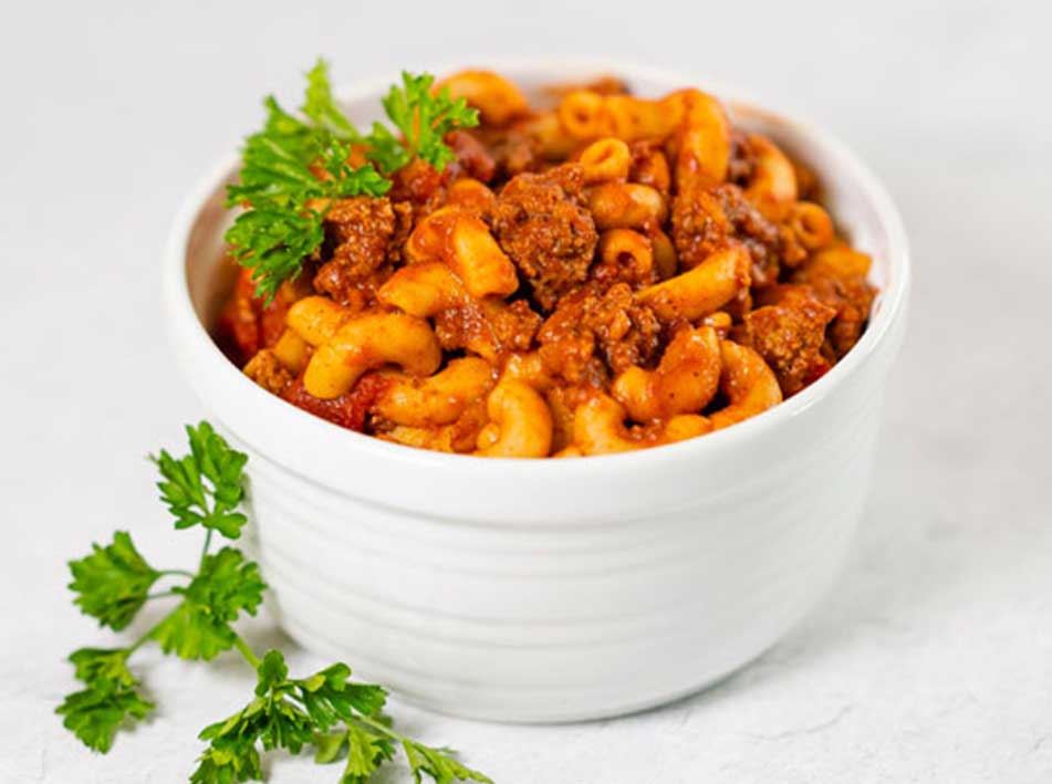 macaroni beef chili